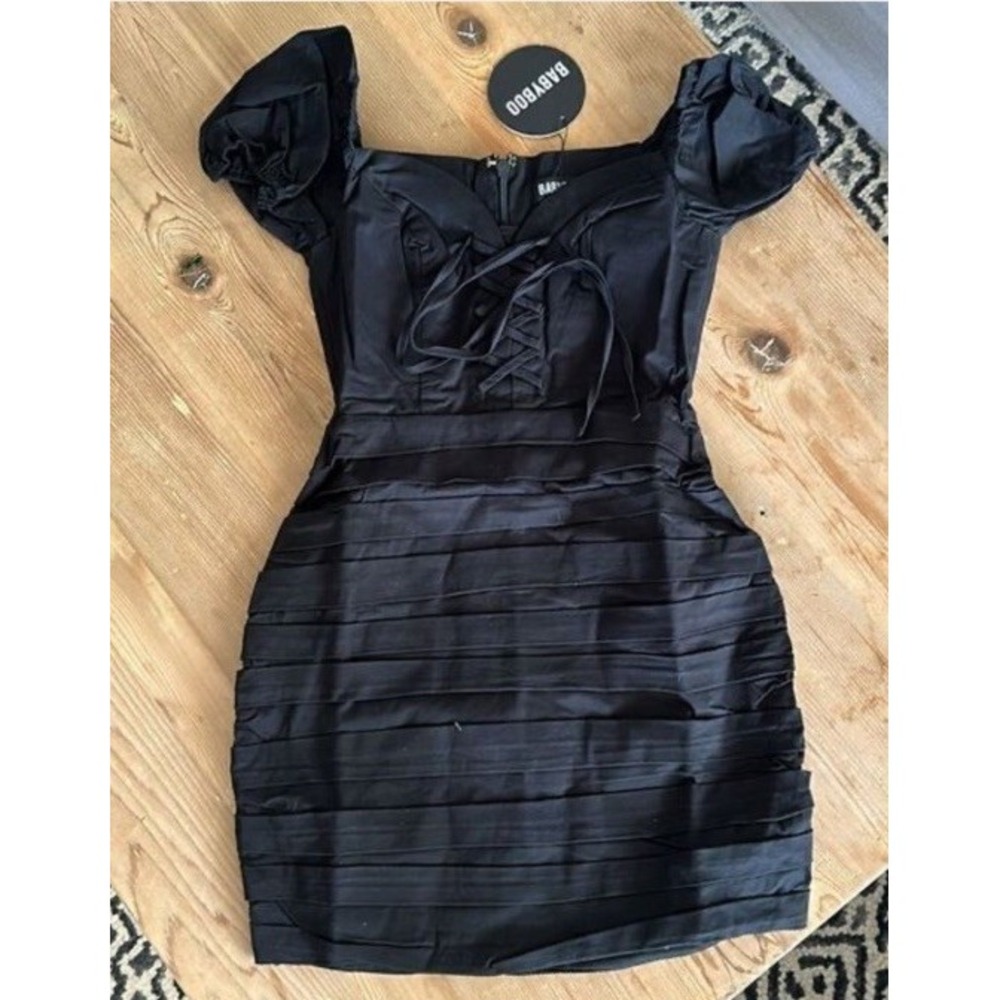 NEW babyboo fashion gabrielle mini dress black Size XL - Picture 2 of 3